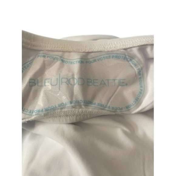 Bleu Rod Beattie One Piece Swimsuit Lace Up Cut Out White Size 14 - Picture 6 of 6